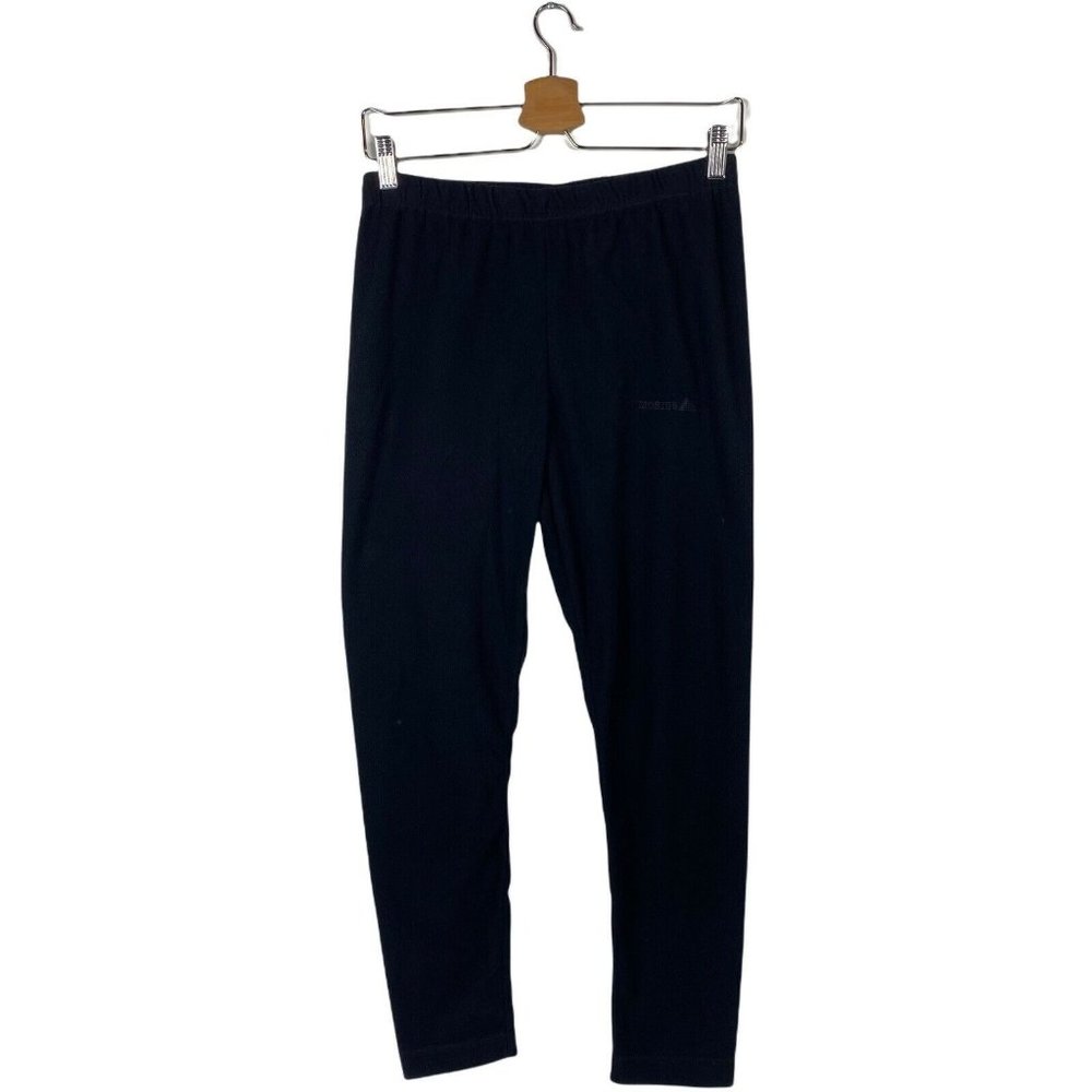 Mobius Womens Base Layer Pants Size 16 Jr Thermal Black Polyester Winter Sports